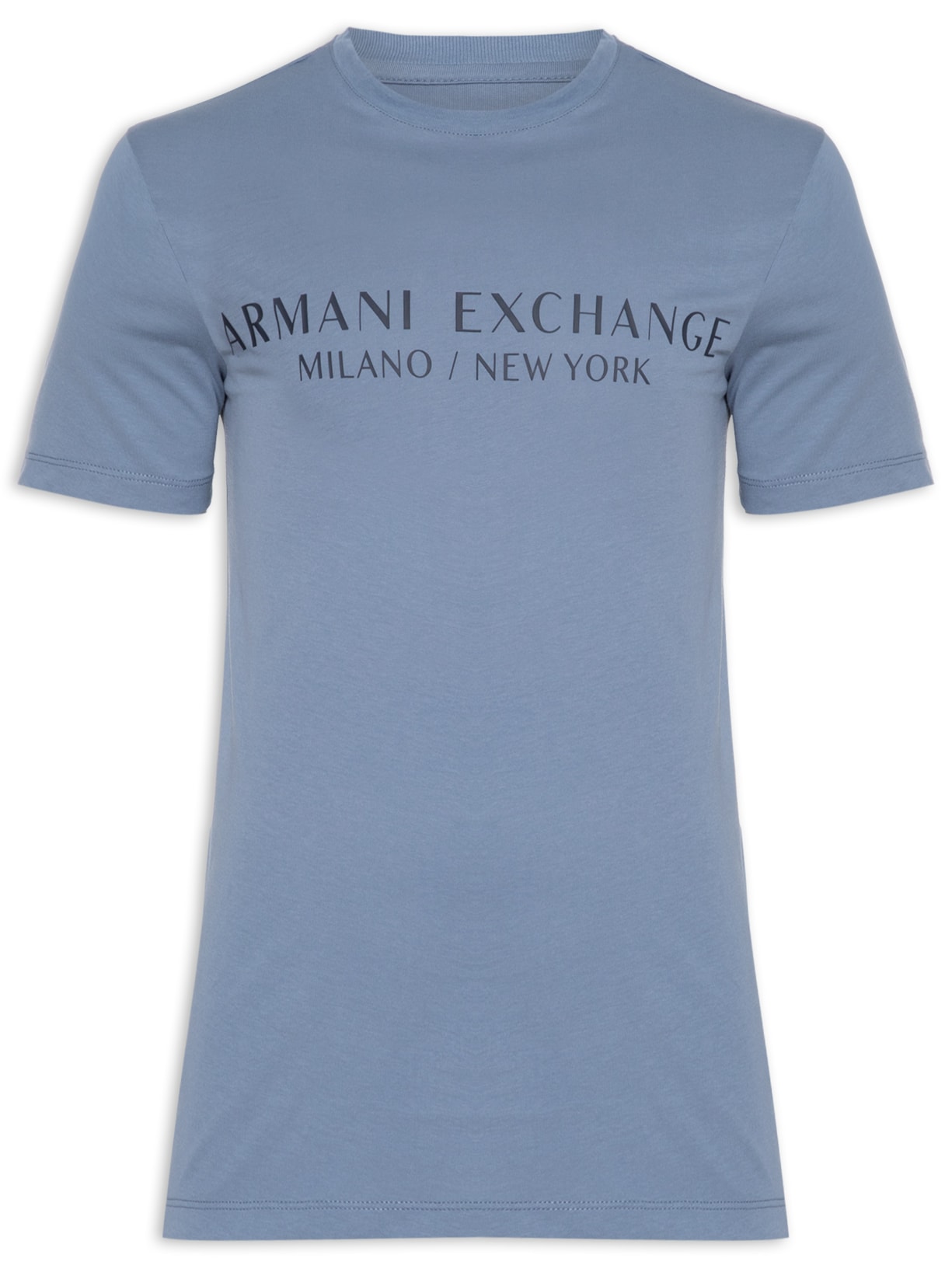 Camiseta Masculina Gola Careca Manga Curta - Azul