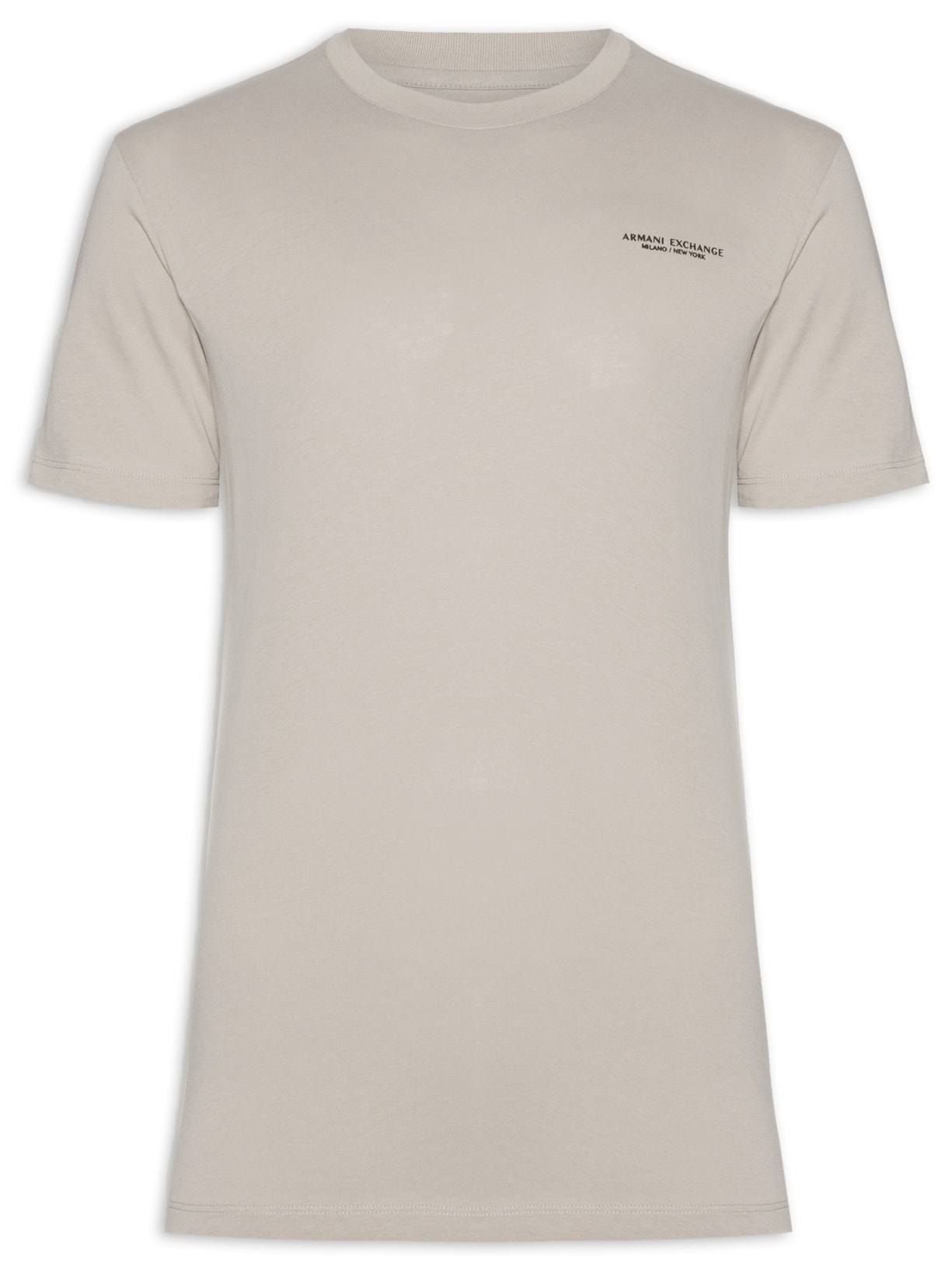 Camiseta Masculina Gola Careca Manga Curta - Bege