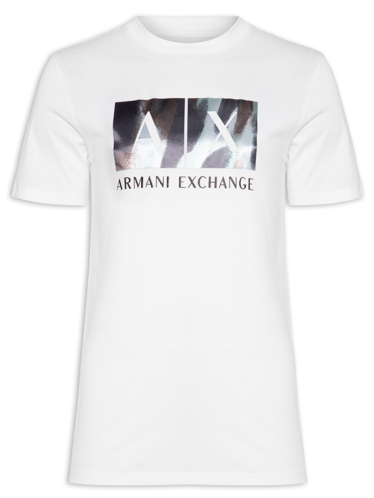 Camiseta Masculina Gola Careca Manga Curta - Off White