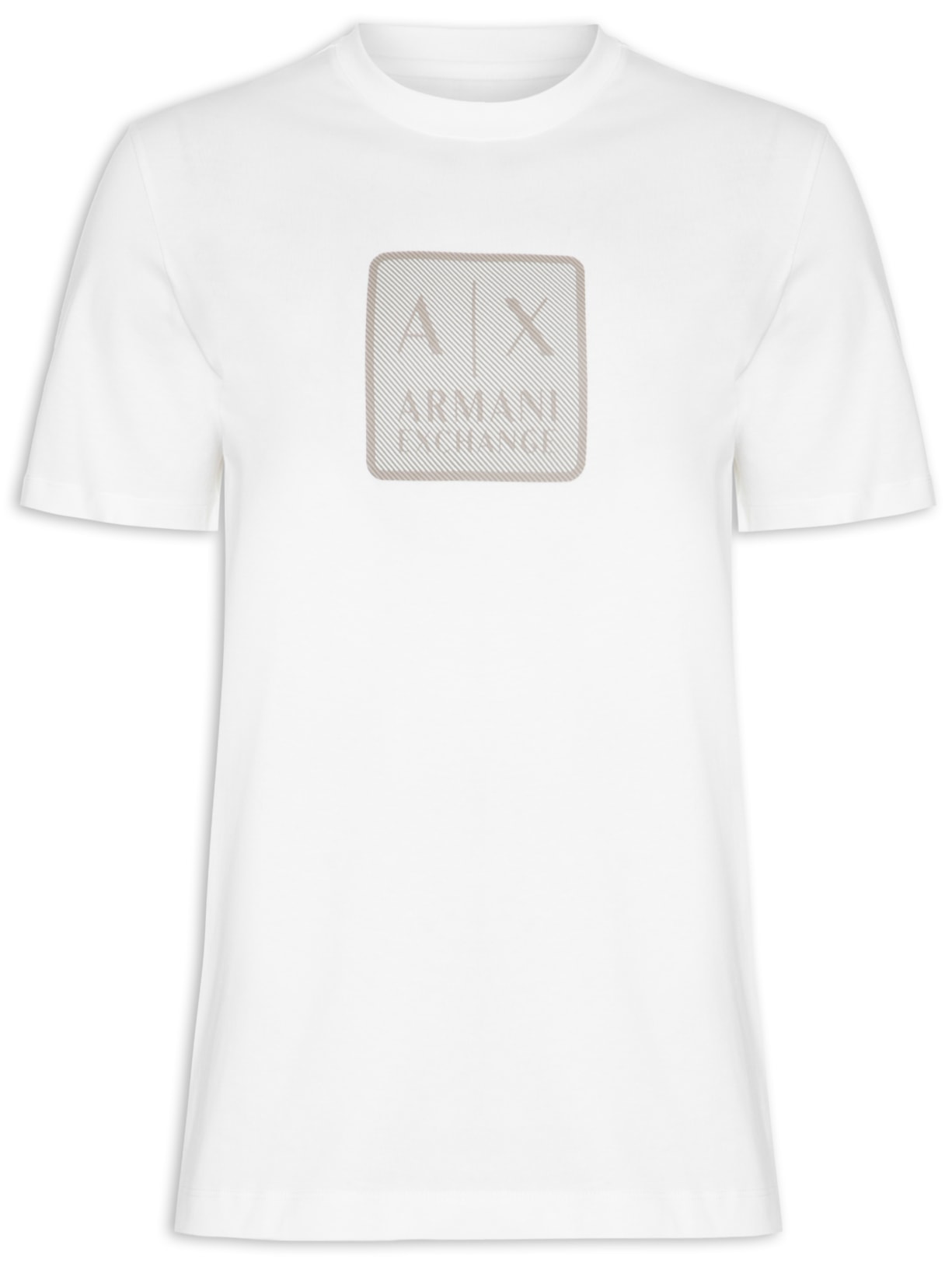 Camiseta Masculina Gola Careca Manga Curta - Off White