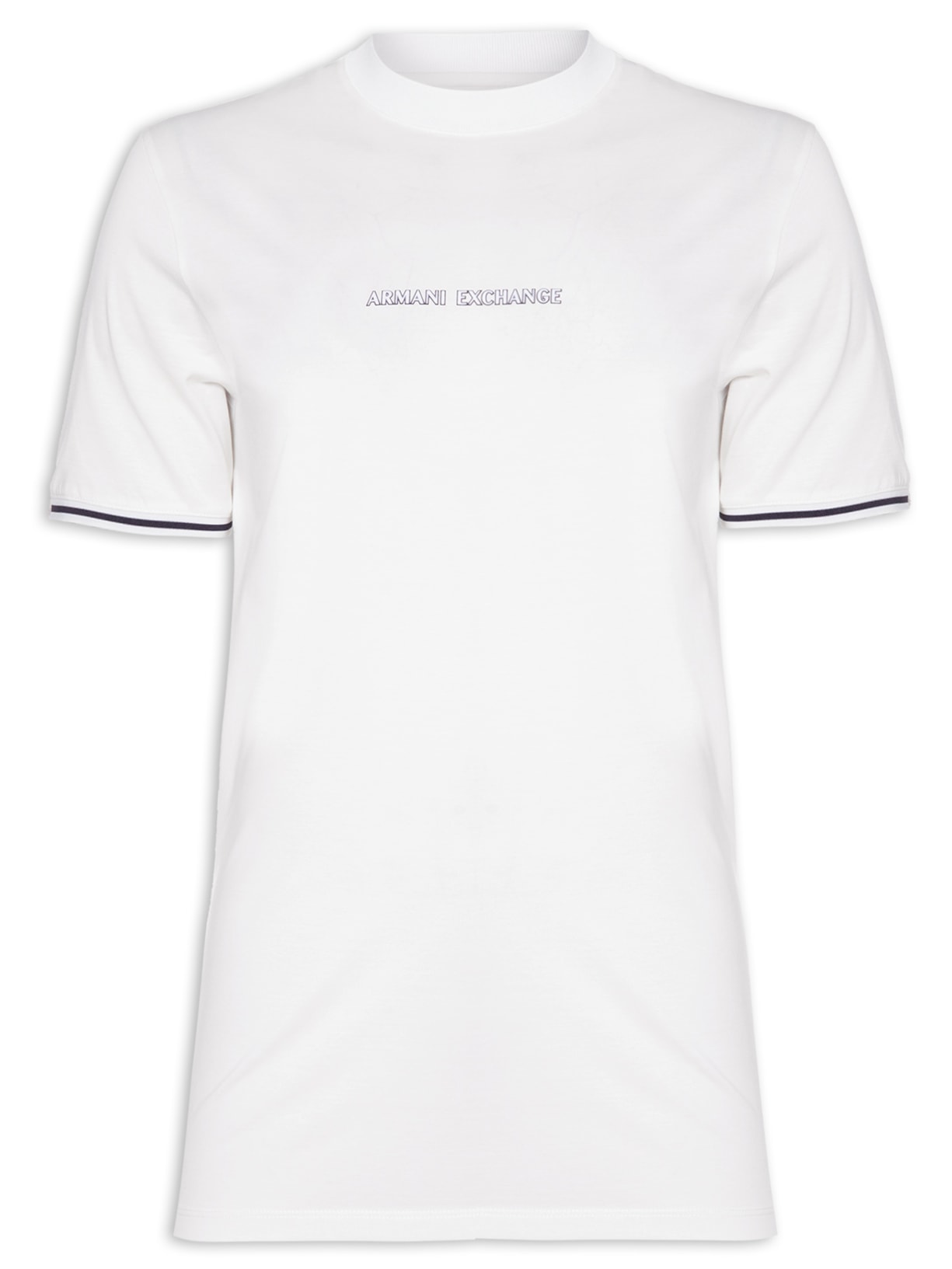Camiseta Masculina Gola Careca Manga Curta - Off White