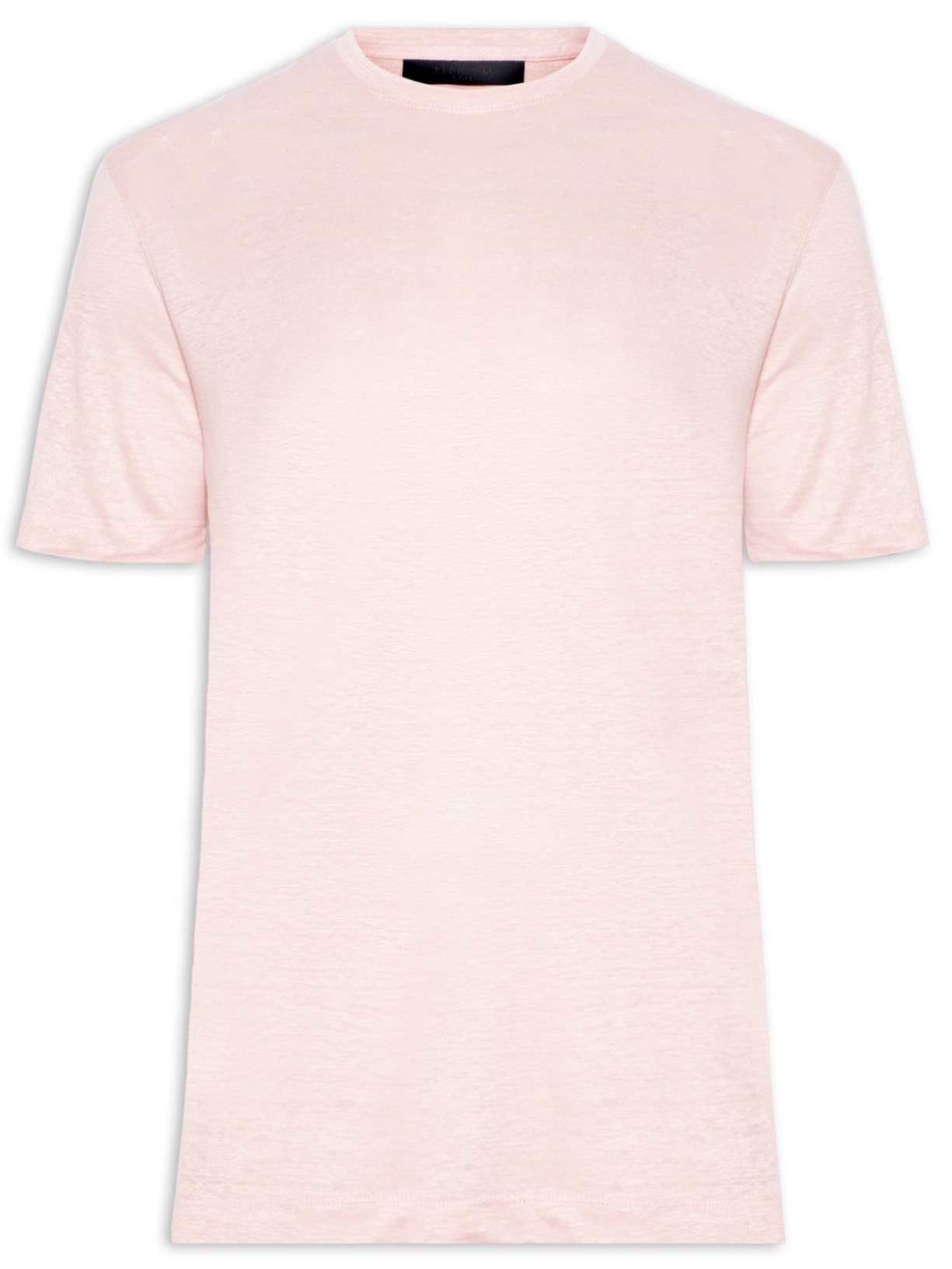 Camiseta Masculina Gola Careca Manga Curta - Rosa