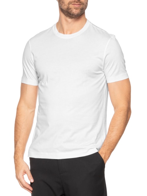 Camiseta Masculina Gola Careca Manga Curta Taut - Collab David Beckham - Branco