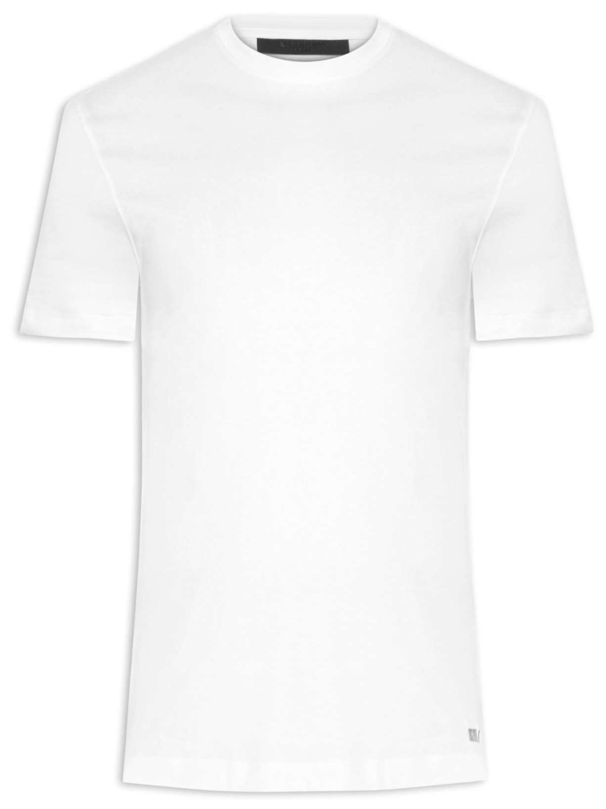 Camiseta Masculina Gola Careca Manga Curta Taut Collab David Beckham Branco Boss