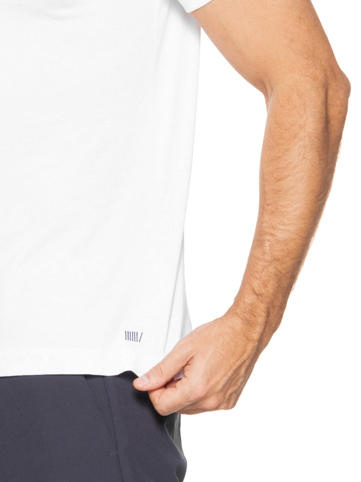 Camiseta Masculina Gola Careca Manga Curta Taut Collab David Beckham Branco Boss