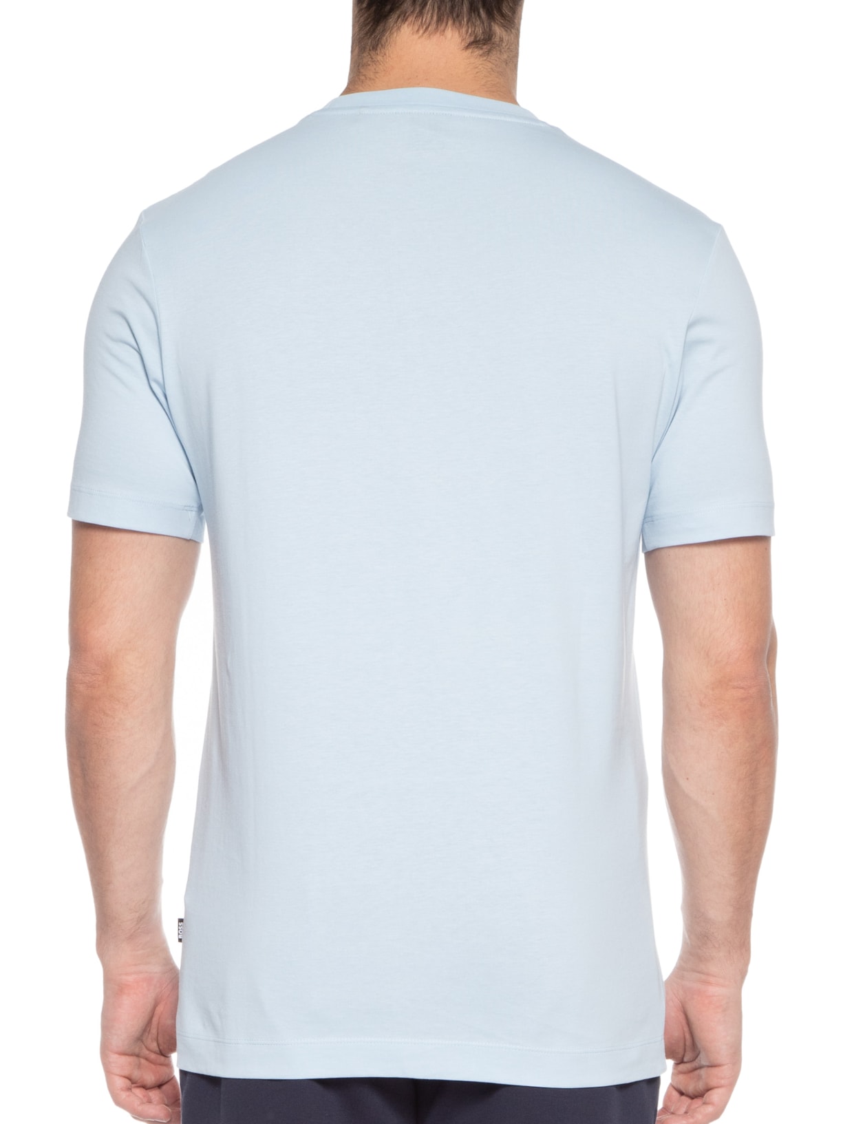 Camiseta Masculina Gola Careca Manga Curta Thompson 01 Azul Claro Boss