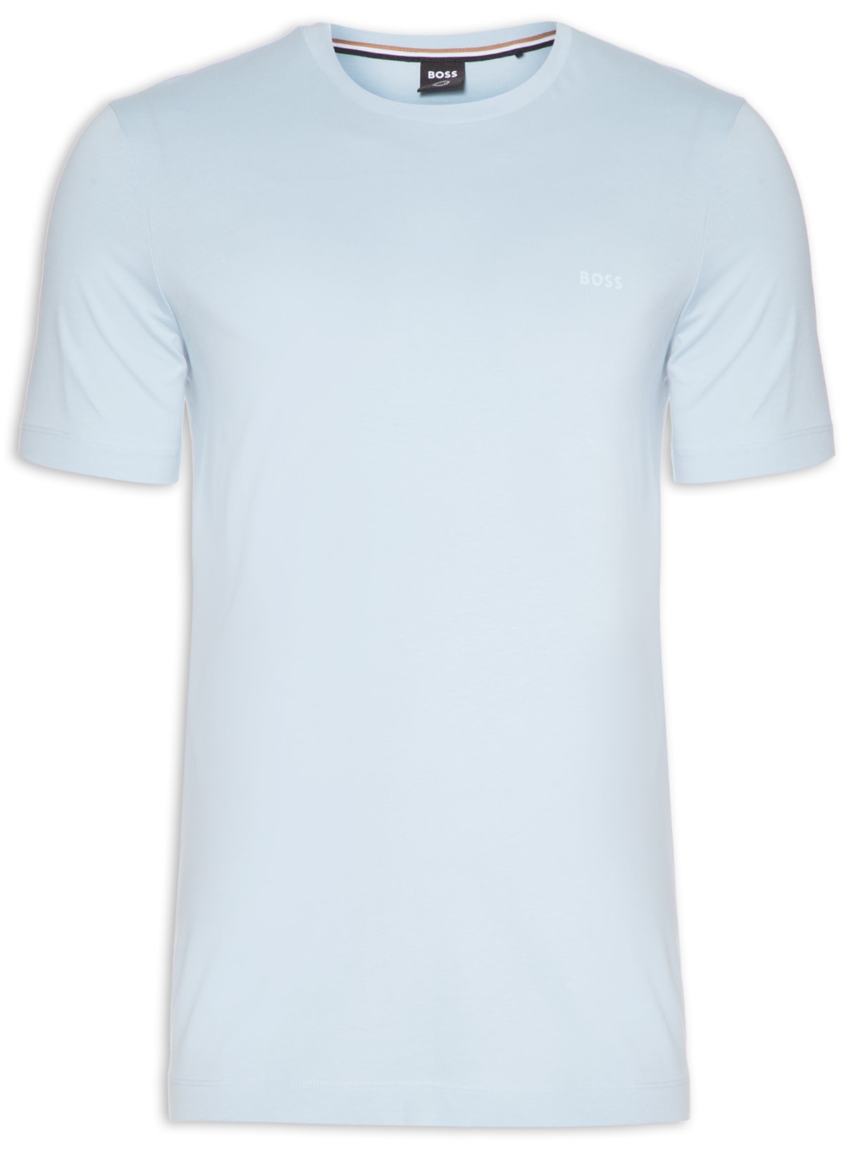 Camiseta Masculina Gola Careca Manga Curta Thompson 01 Azul Claro Boss