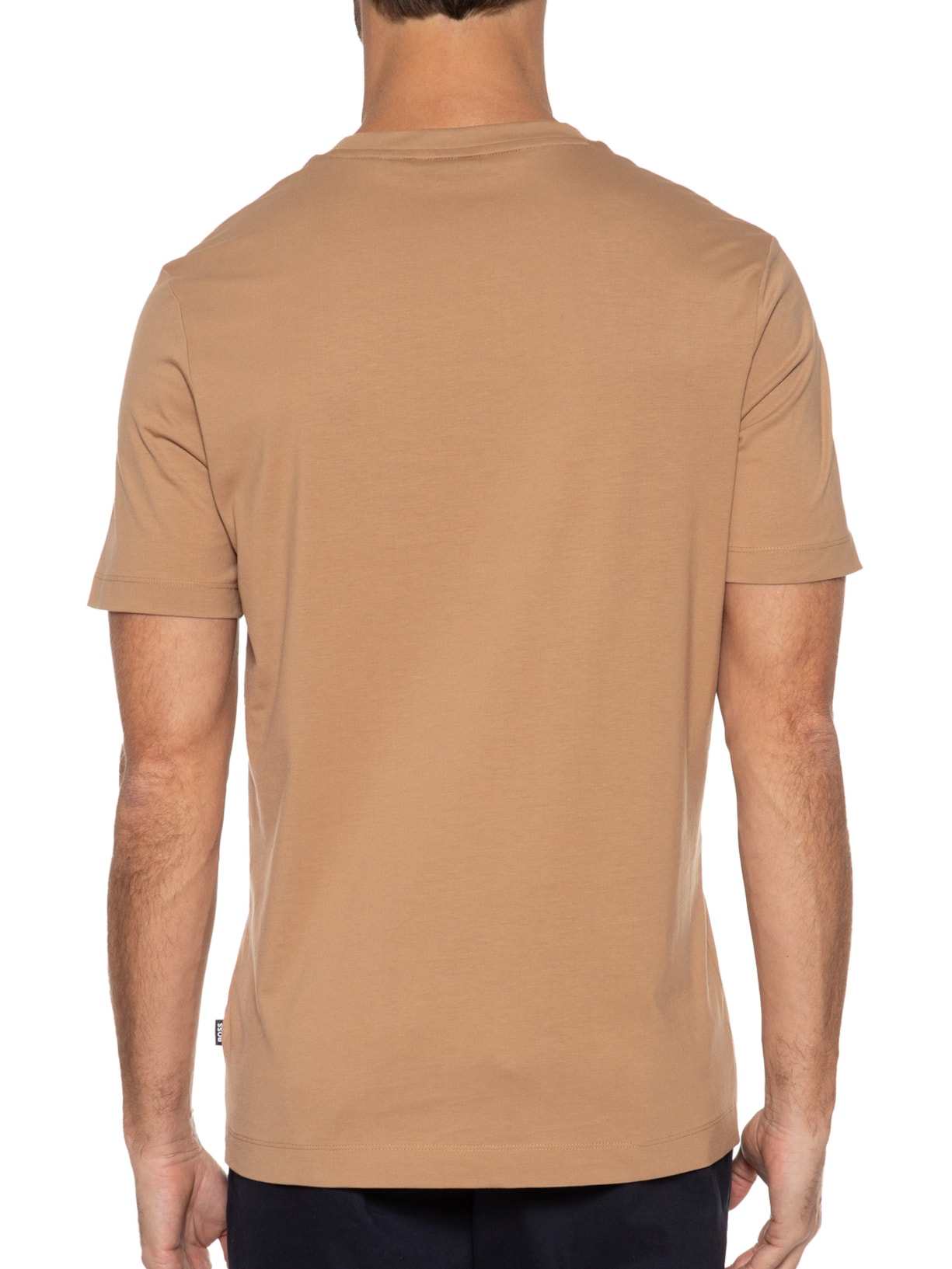Camiseta Masculina Gola Careca Manga Curta Thompson 01 Bege Boss