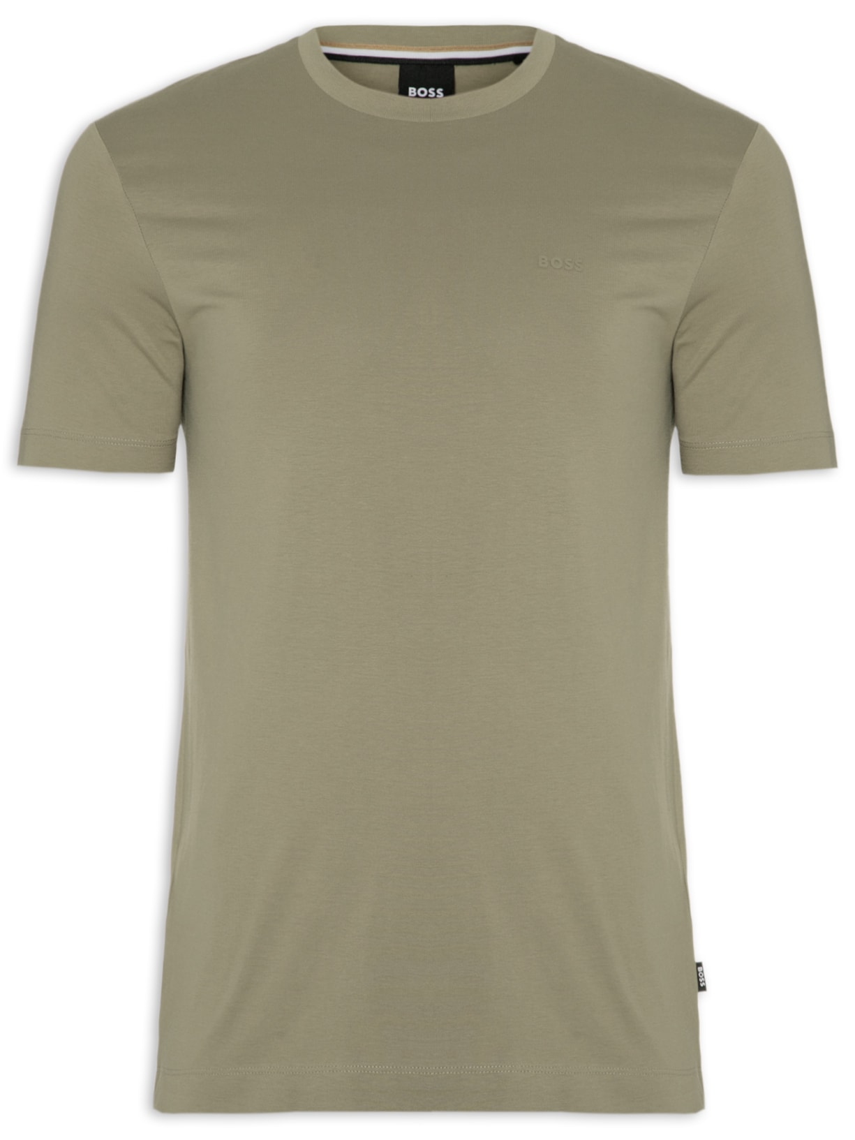 Camiseta Masculina Gola Careca Manga Curta Thompson 01 Bege Boss