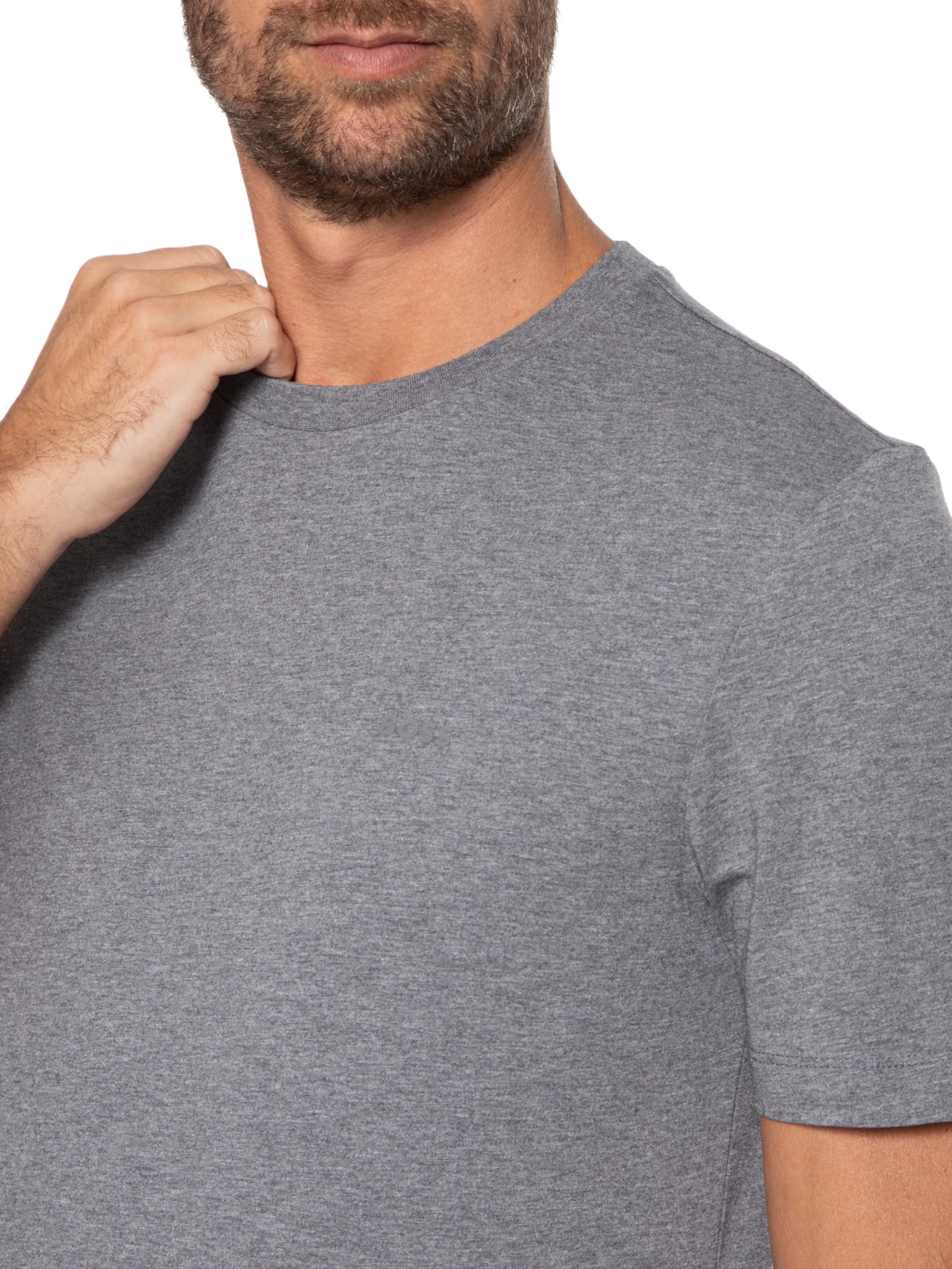 Camiseta Masculina Gola Careca Manga Curta Thompson 01 Bege Boss