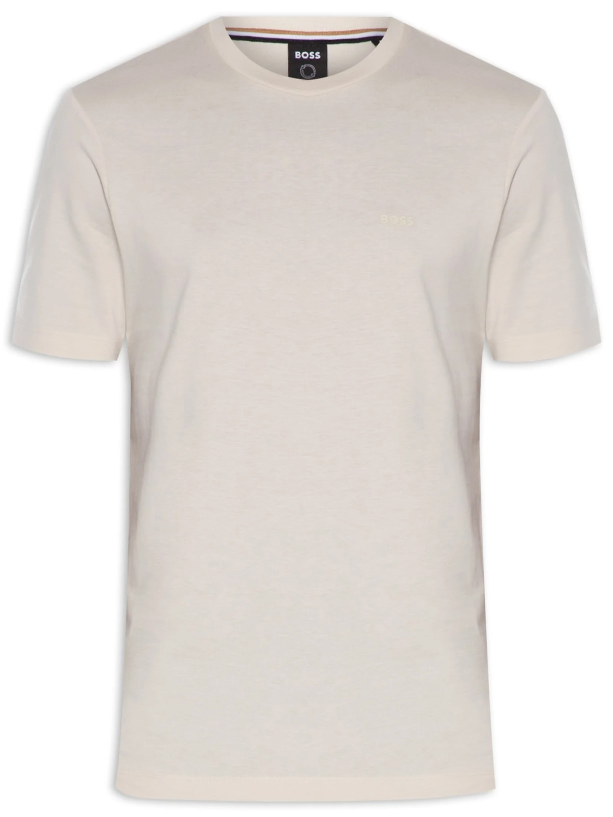 Camiseta Masculina Gola Careca Manga Curta Thompson 01 Bege Boss