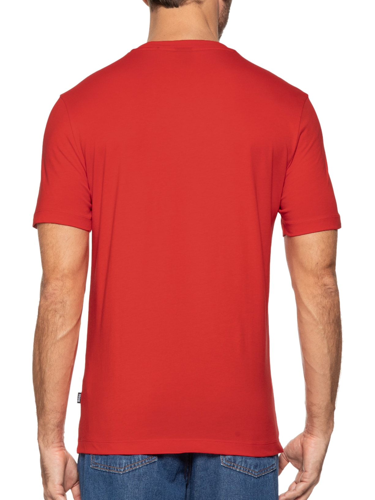 Camiseta Masculina Gola Careca Manga Curta Thompson 01 Bege Boss