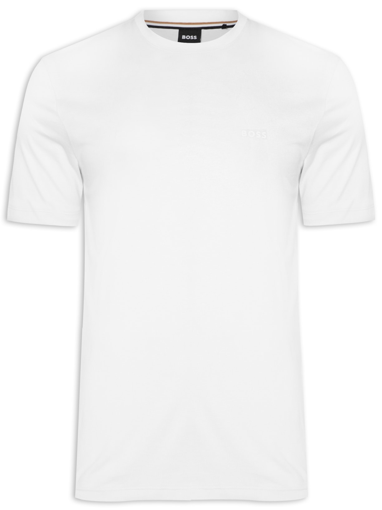 Camiseta Masculina Gola Careca Manga Curta Thompson 01 Branco Boss