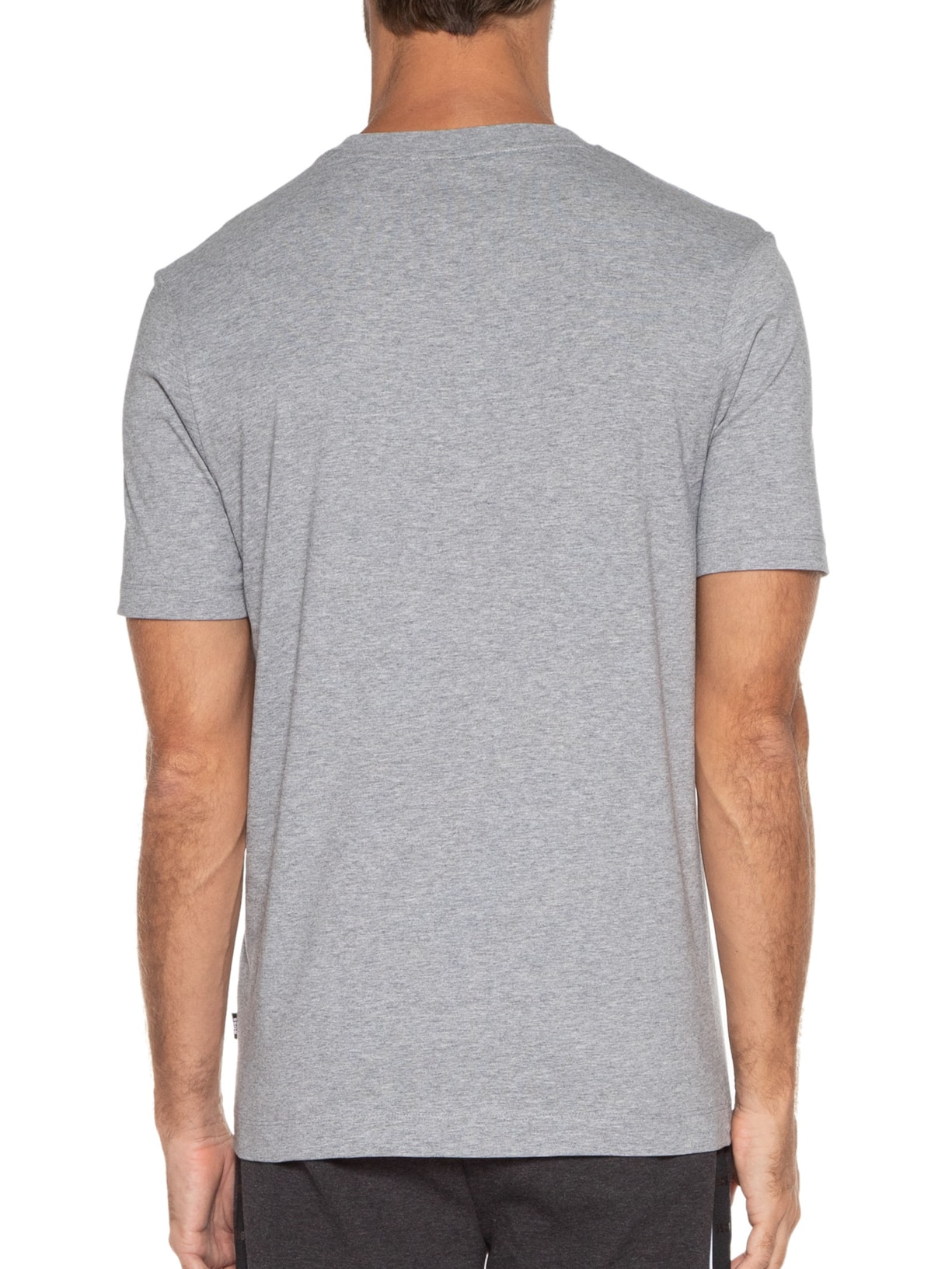 Camiseta Masculina Gola Careca Manga Curta Thompson 01 Cinza Boss