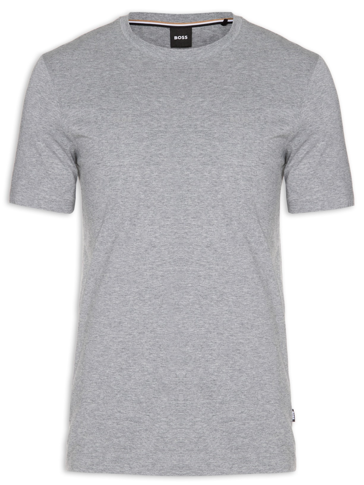 Camiseta Masculina Gola Careca Manga Curta Thompson 01 Cinza Boss