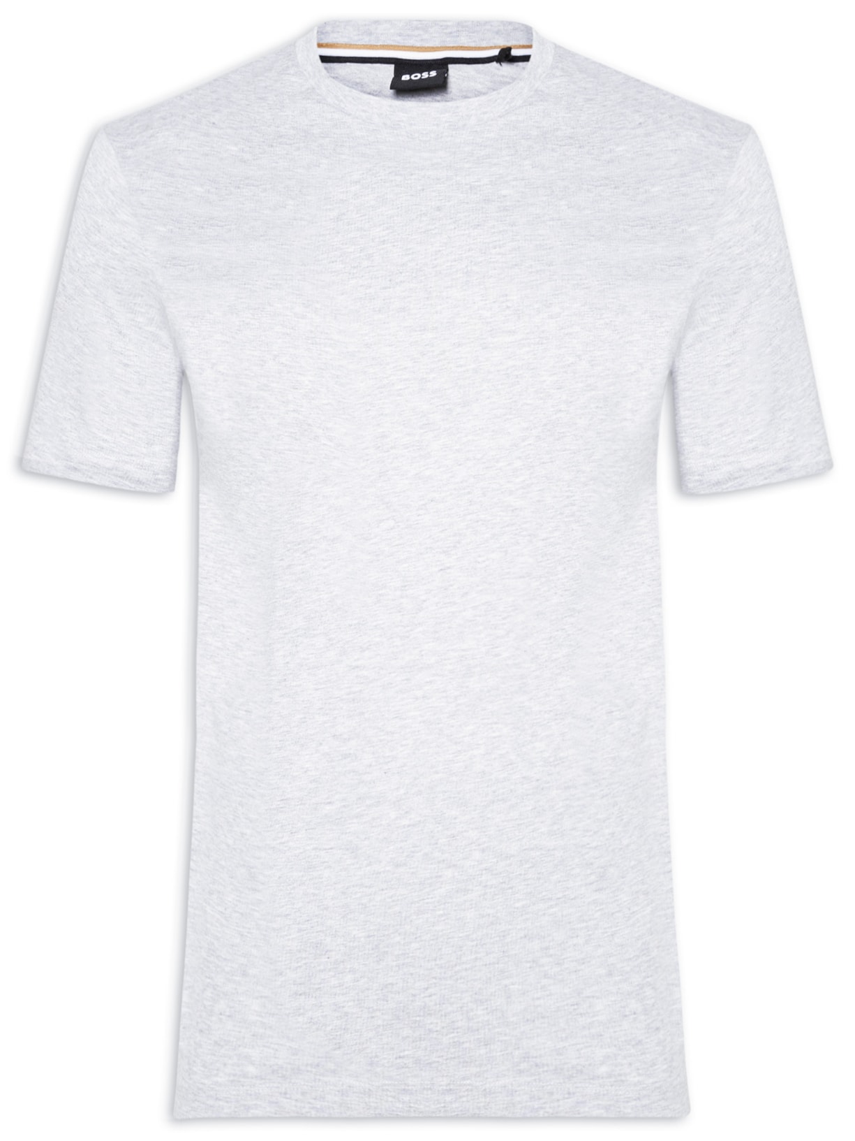 Camiseta Masculina Gola Careca Manga Curta Thompson 01 Cinza Claro Boss