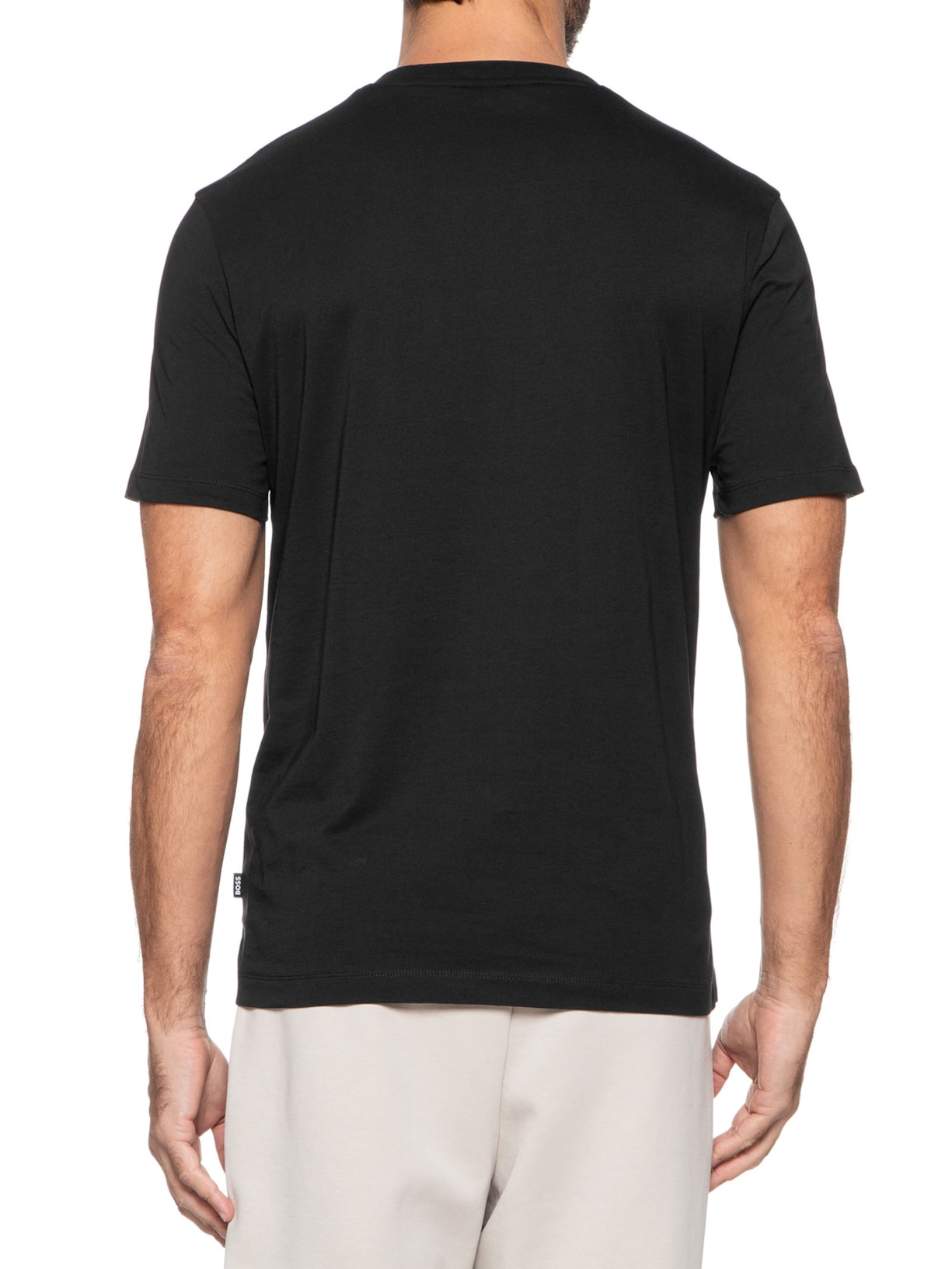 Camiseta Masculina Gola Careca Manga Curta Thompson 01 Preto Boss