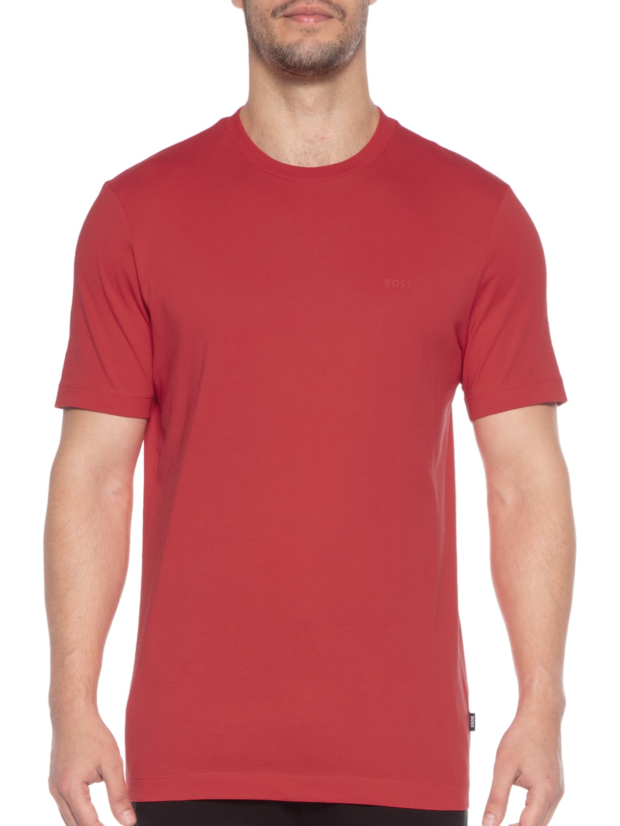 Camiseta Masculina Gola Careca Manga Curta Thompson 01 Vermelho Claro Boss