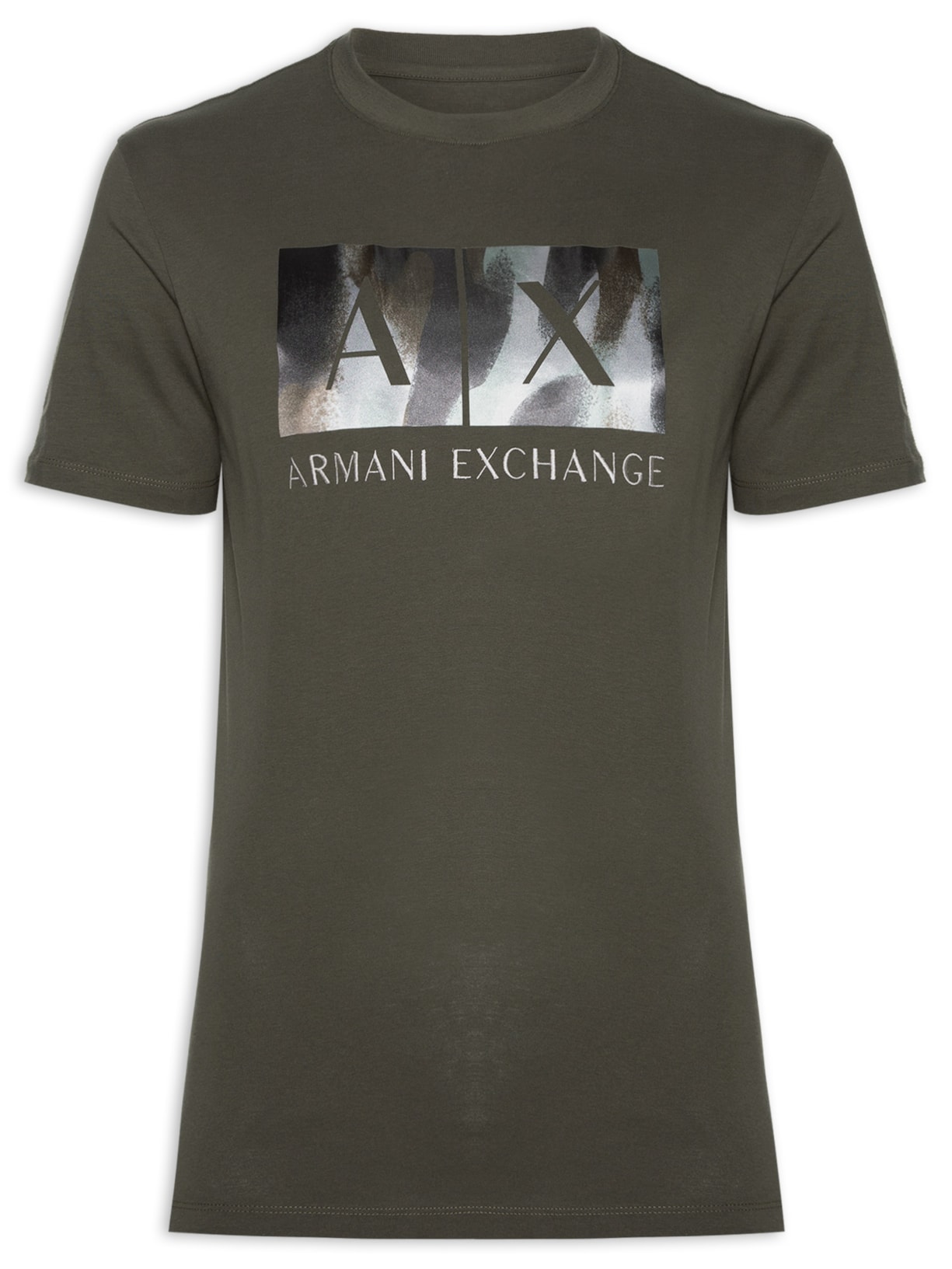 Camiseta Masculina Gola Careca Manga Curta - Verde