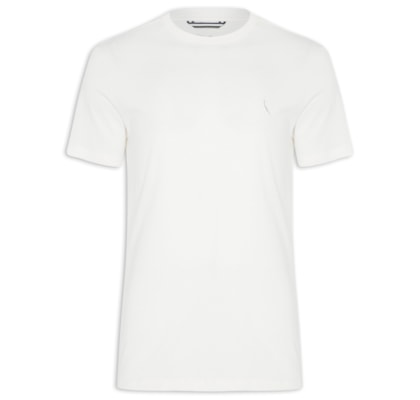 Camiseta Masculina Gola Careca Mc - Off White