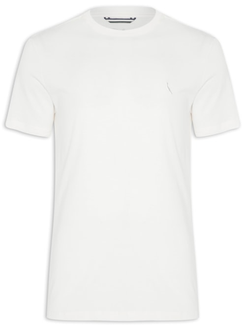 Camiseta Masculina Gola Careca Mc - Off White