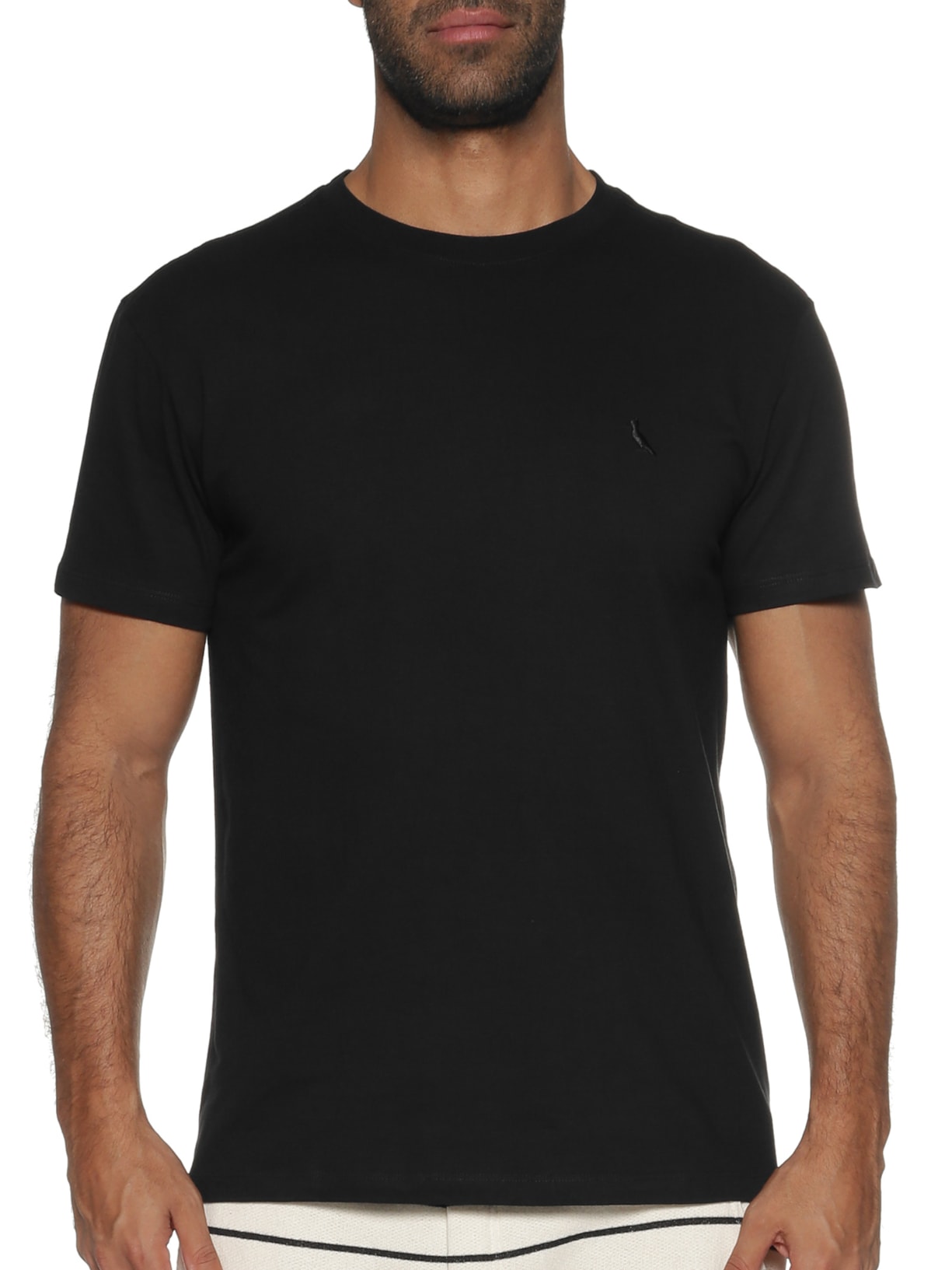Camiseta Masculina Gola Careca Mc Preto Reserva