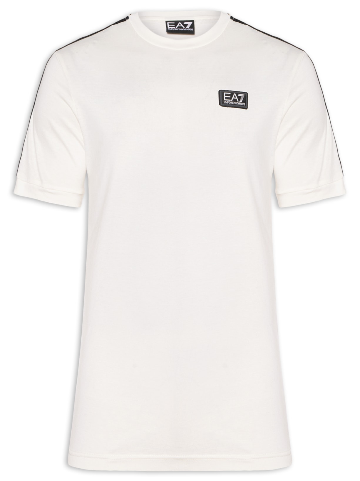 Camiseta Masculina Gola Careca Slim Fit Train Logo Series - Branco