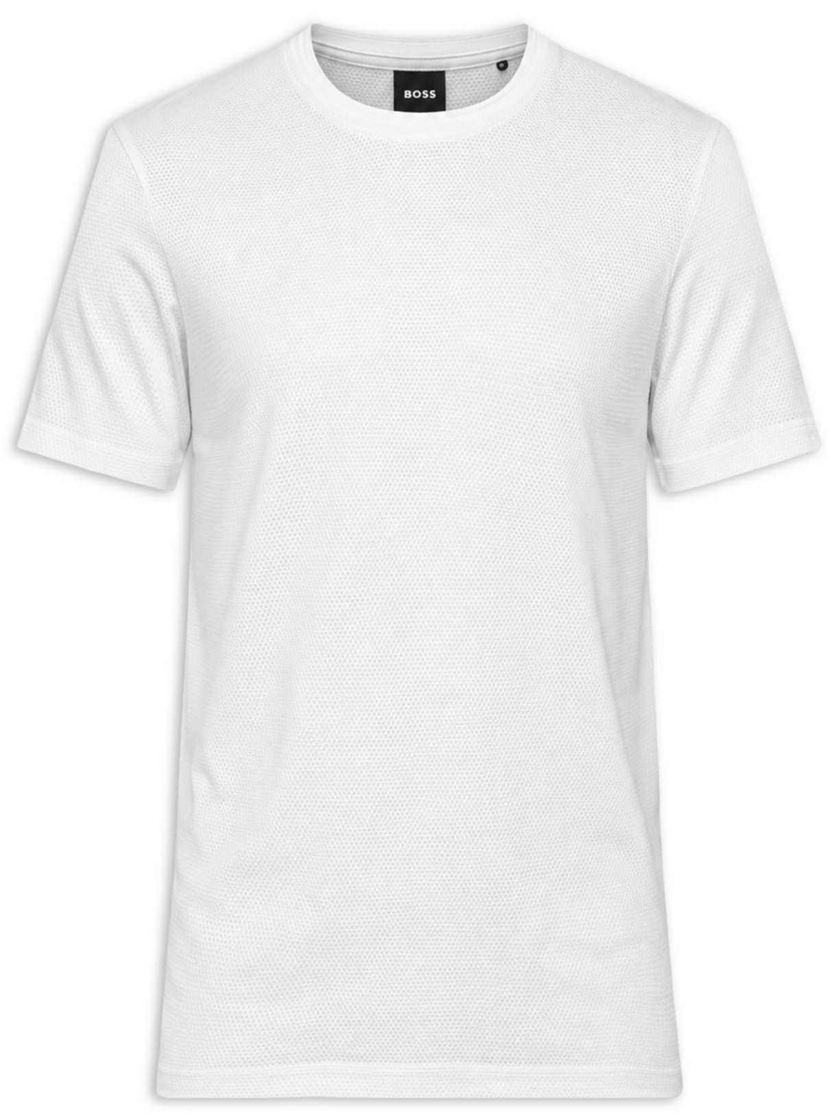 Camiseta Masculina Gola Careca Tiburt Branco Boss