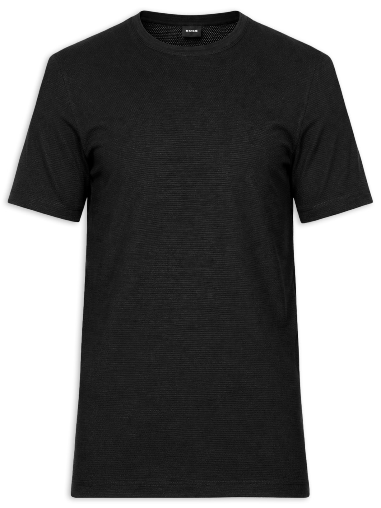 Camiseta Masculina Gola Careca Tiburt Preto Boss