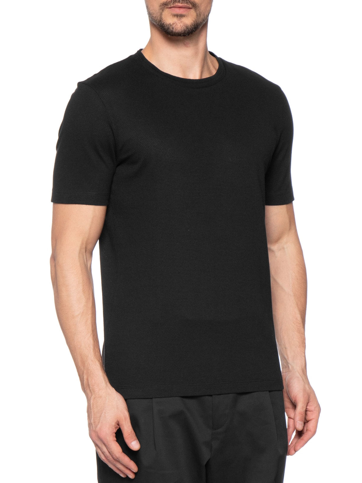 Camiseta Masculina Gola Careca Tiburt Preto Boss