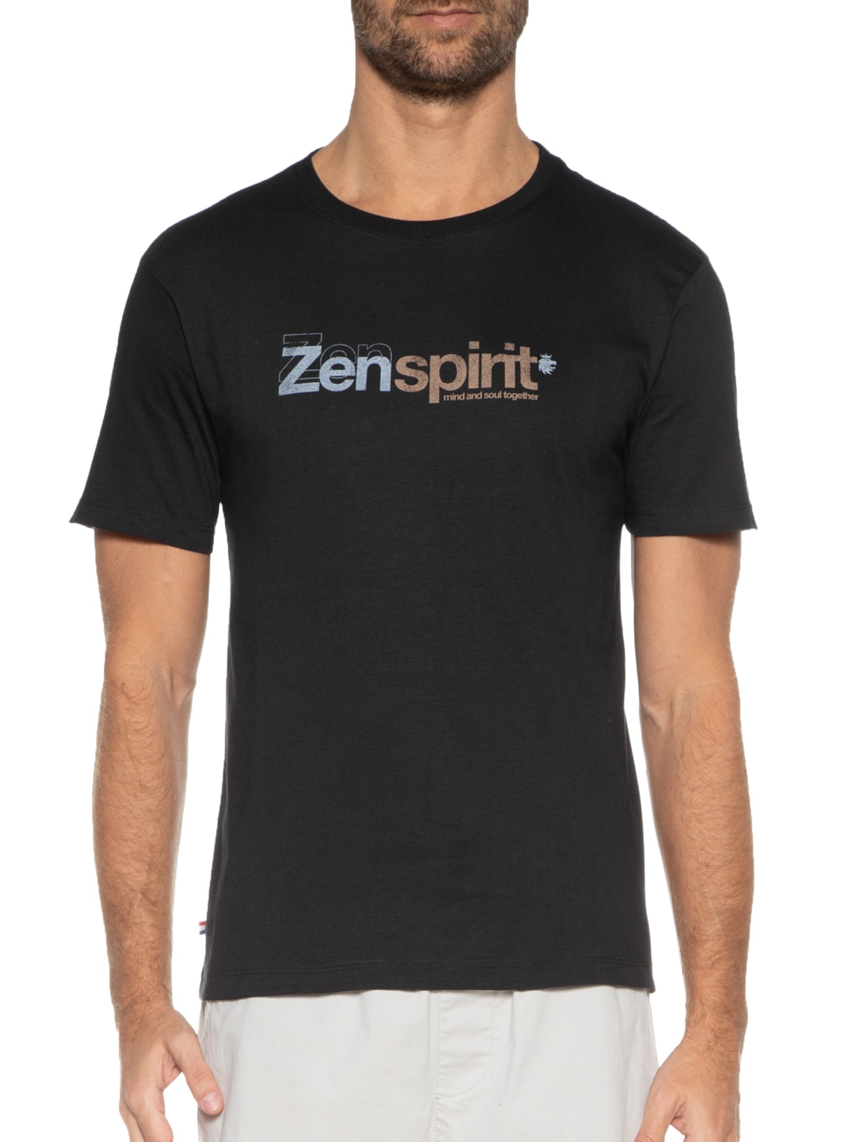 Camiseta Masculina Gola Careca Zen Spirit Preto Von Der Volke