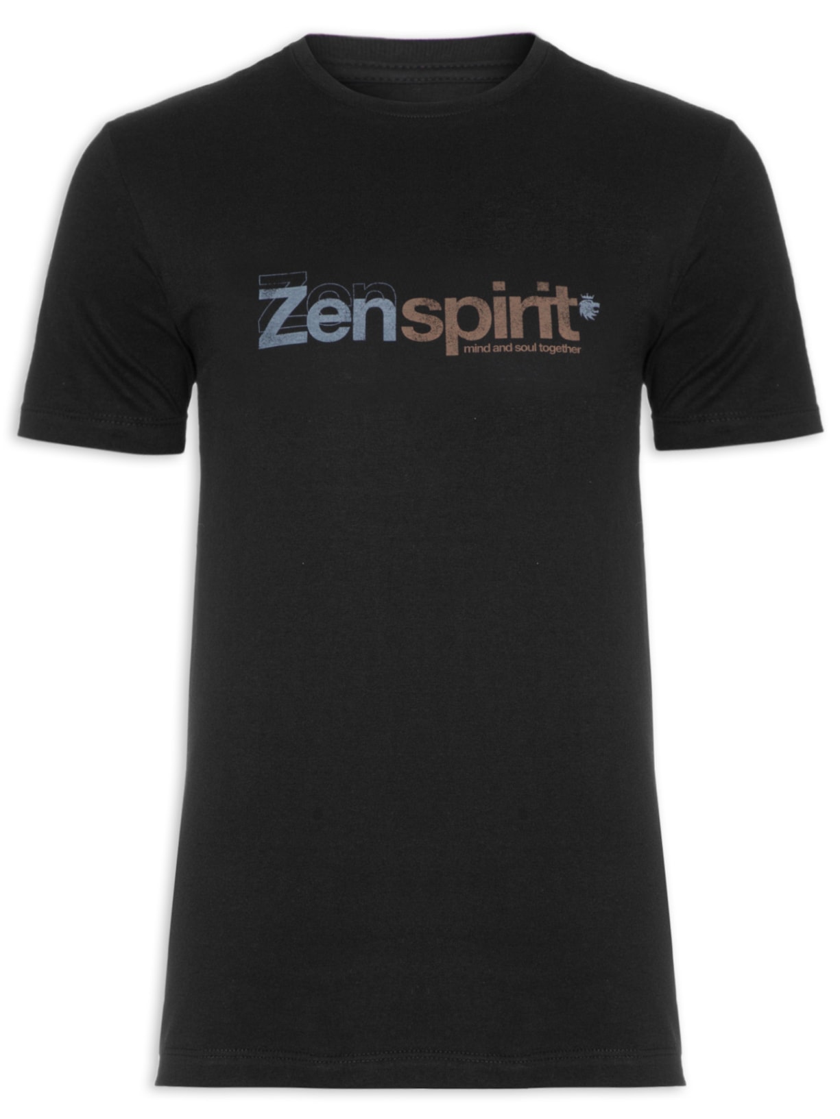 Camiseta Masculina Gola Careca Zen Spirit Preto Von Der Volke