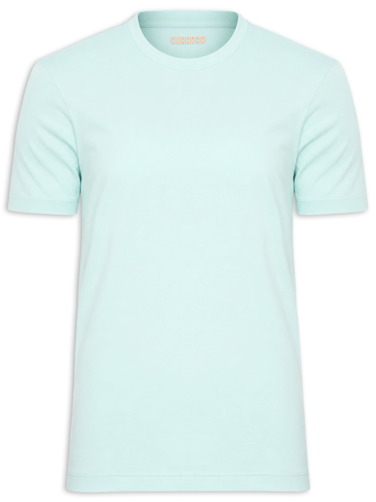 Camiseta Masculina Gola Cruzada Em Algodão Pima Verde Ricardo Almeida