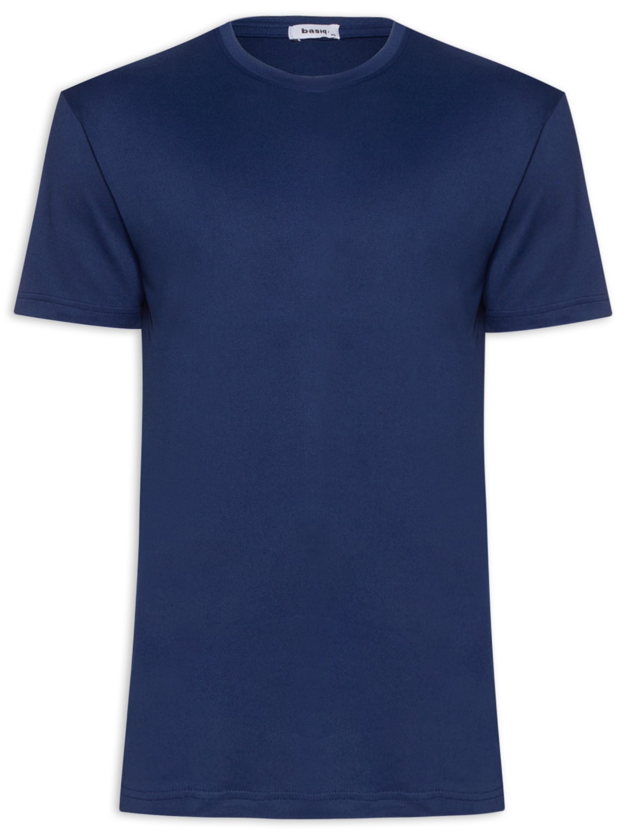 Camiseta Masculina Gola Redonda Básica - Azul