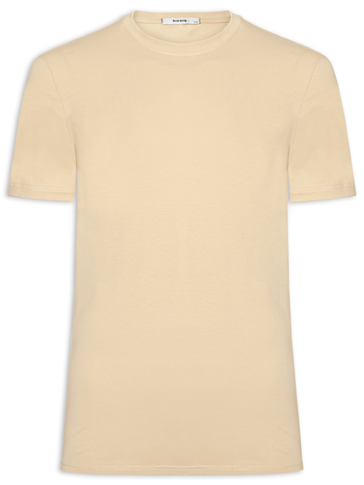 Camiseta Masculina Gola Redonda - Bege