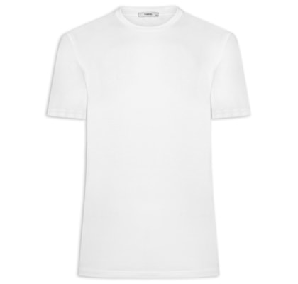 Camiseta Masculina Gola Redonda - Branco