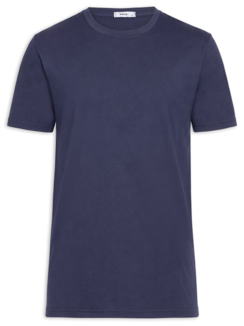 Camiseta Masculina Gola Redonda Manga Curta - Azul