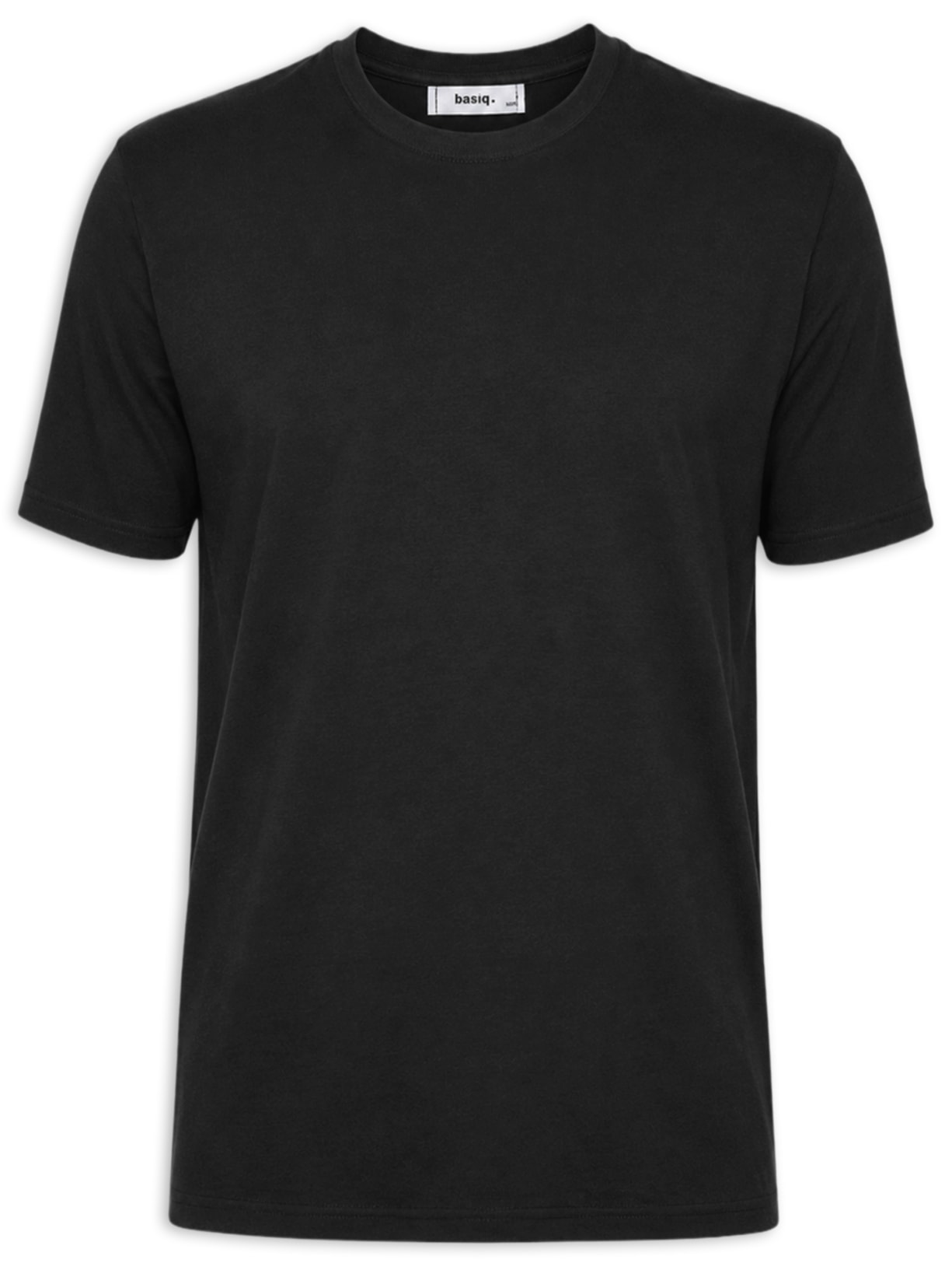 Camiseta Masculina Gola Redonda Manga Curta - Preto