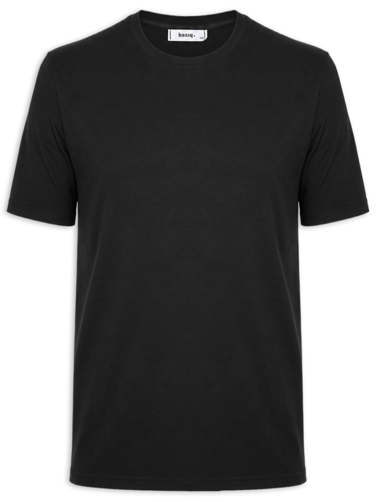 Camiseta Masculina Gola Redonda Manga Curta - Preto