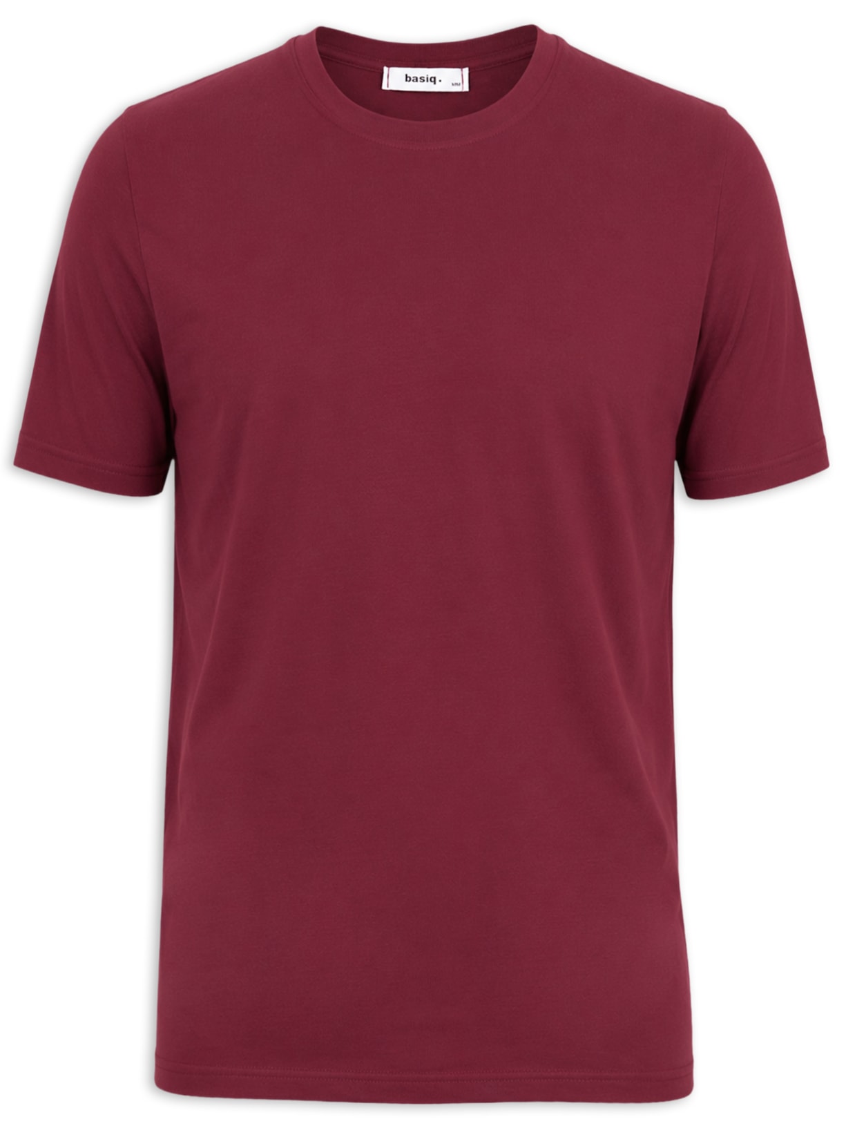 Camiseta Masculina Gola Redonda Manga Curta - Vermelho