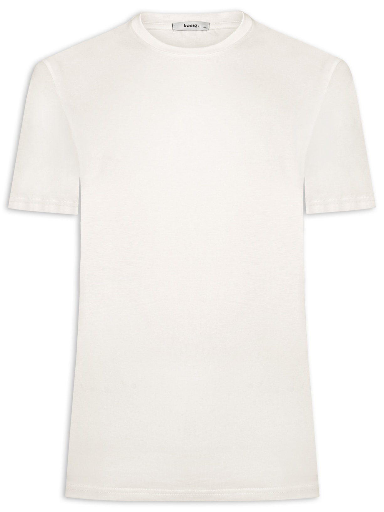 Camiseta Masculina Gola Redonda Off White Basiq Men
