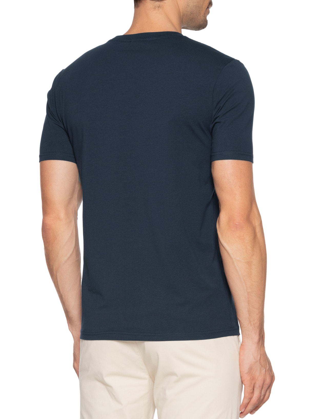 Camiseta Masculina Gola Redonda Preto Basiq Men