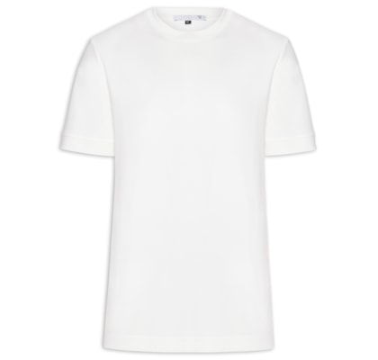 Camiseta Masculina Gola Redonda Reforçada - Branco