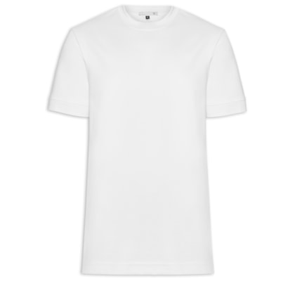 Camiseta Masculina Gola Redonda Reforçada – Branco