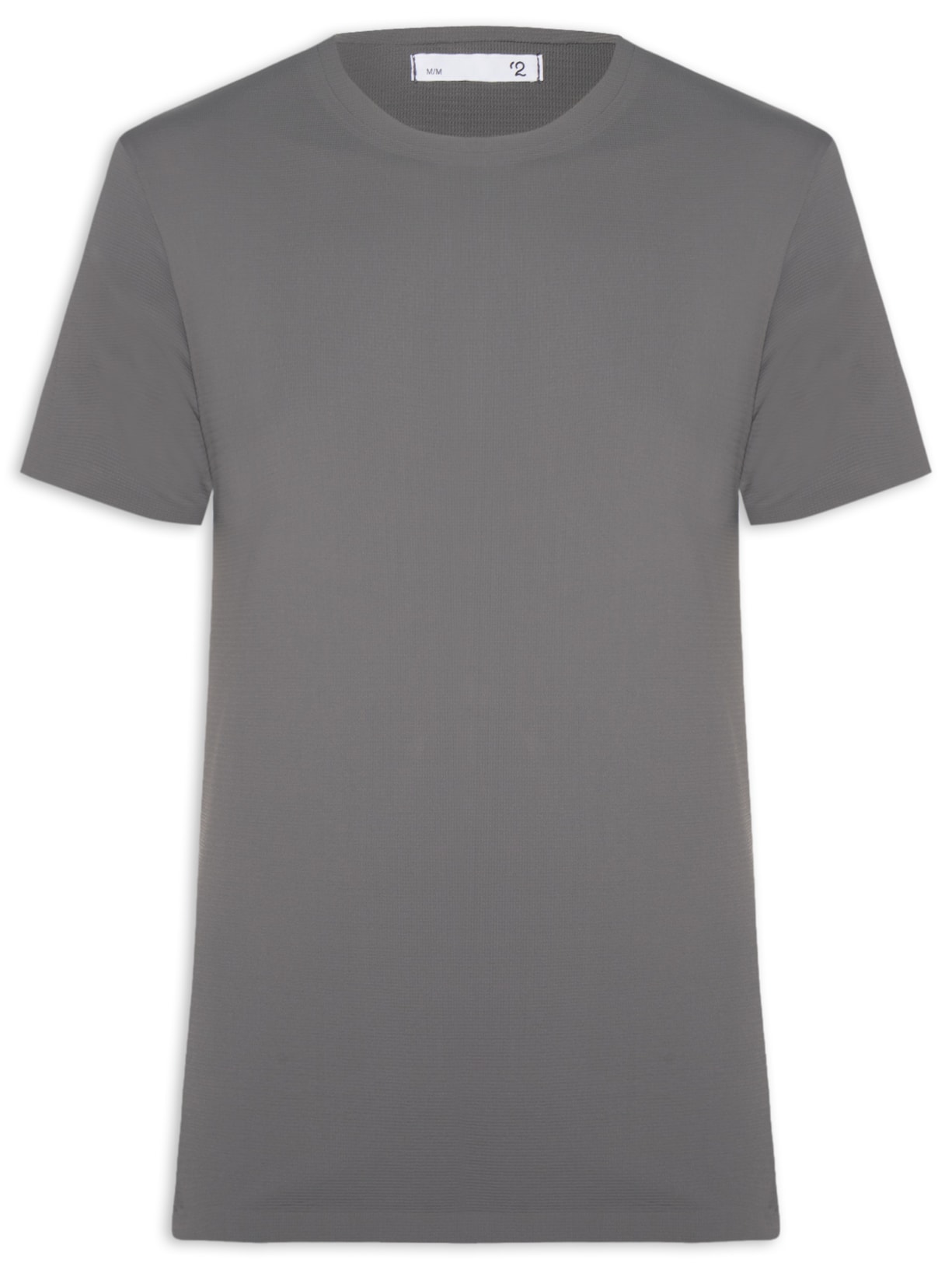 Camiseta Masculina Gola Redonda Tecnologia Caimento Perfeito - Cinza