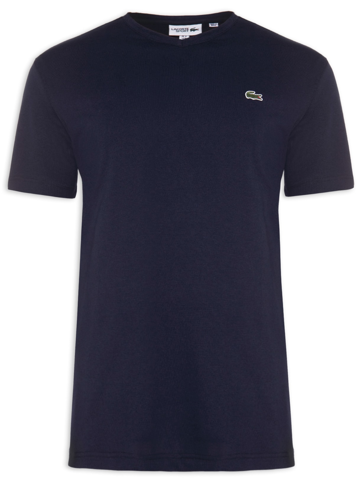 Camiseta Masculina Gola V - Azul