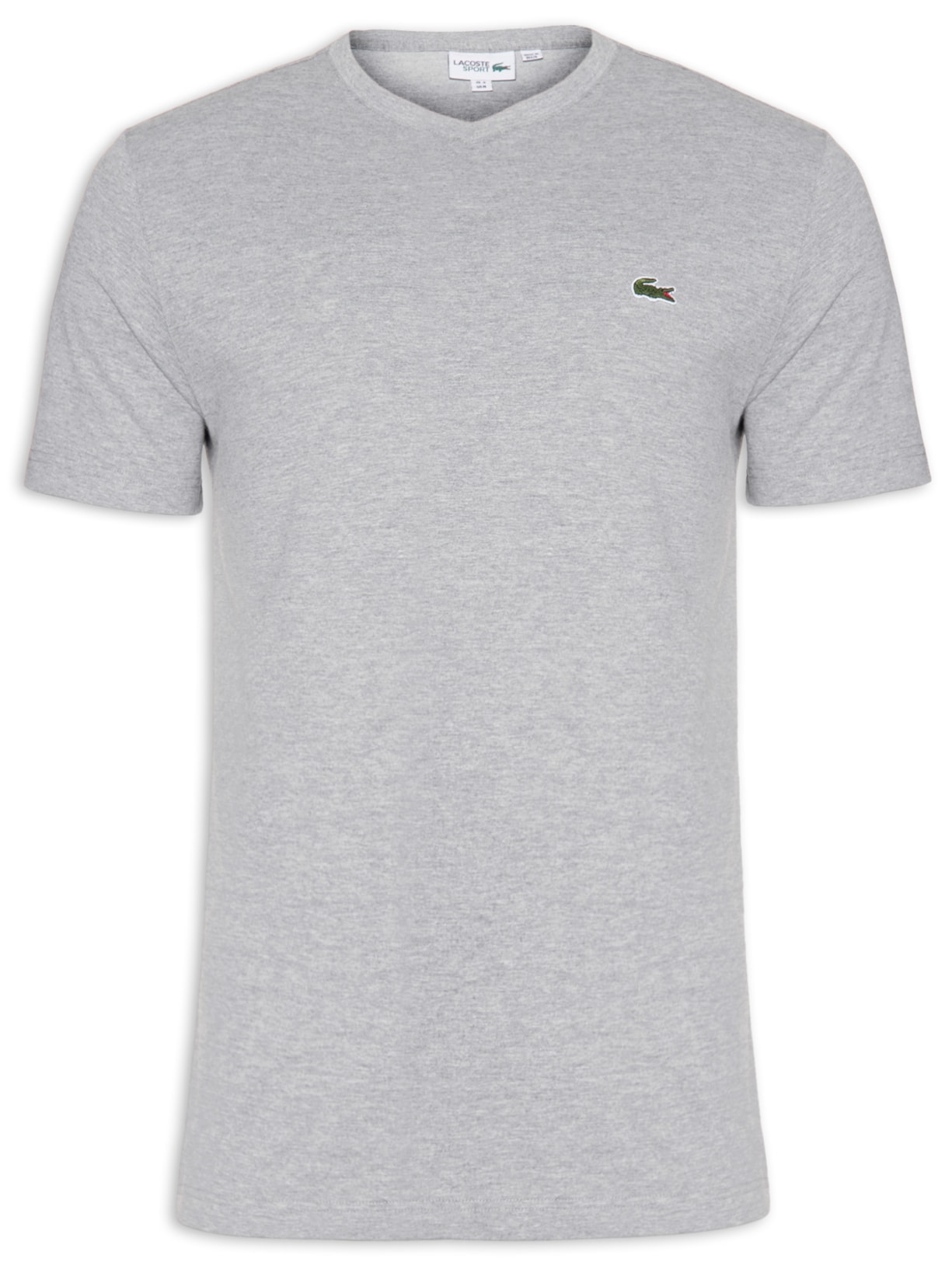 Camiseta Masculina Gola V - Cinza