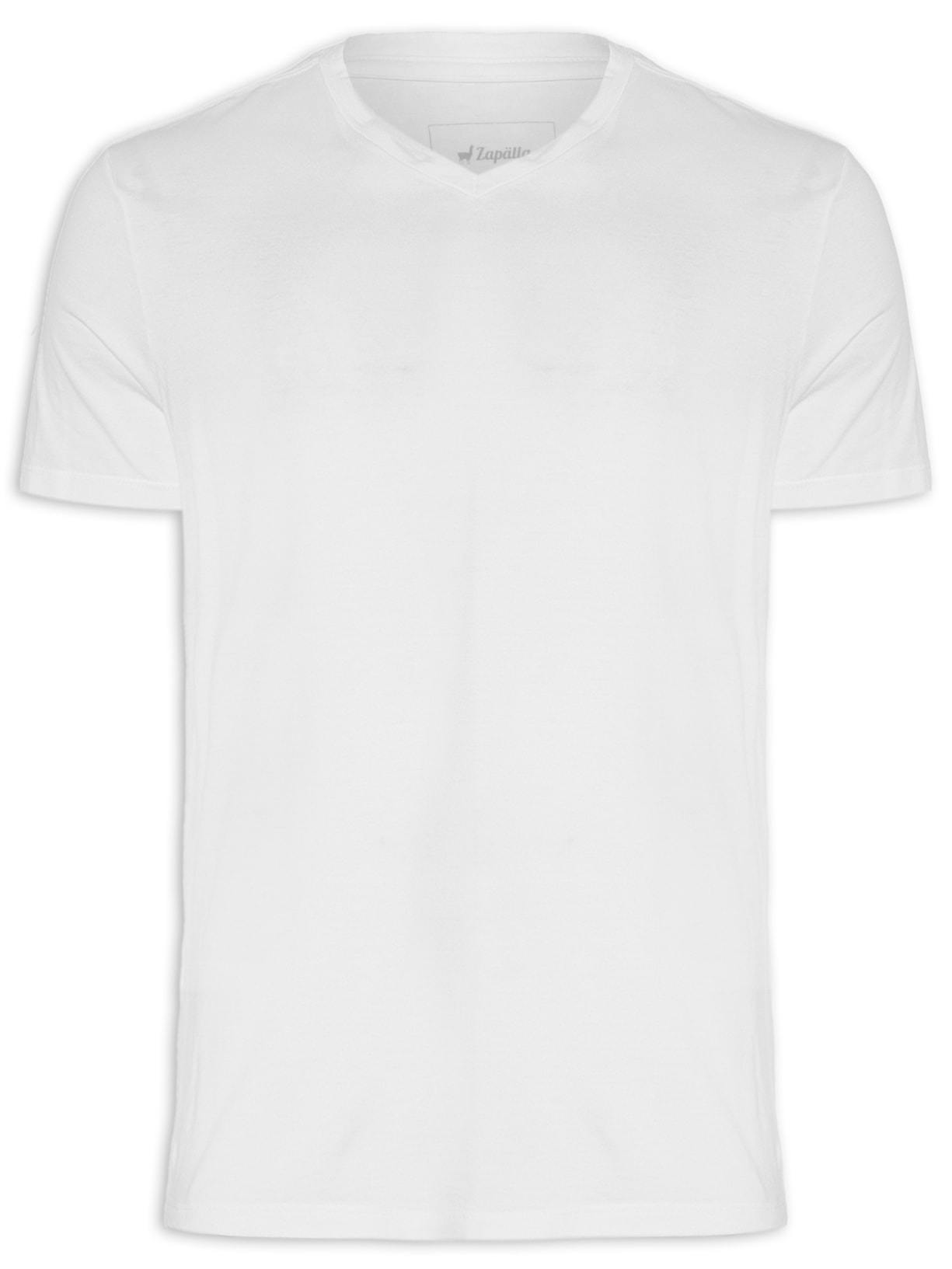 Camiseta Masculina Gola V Neck - Branco