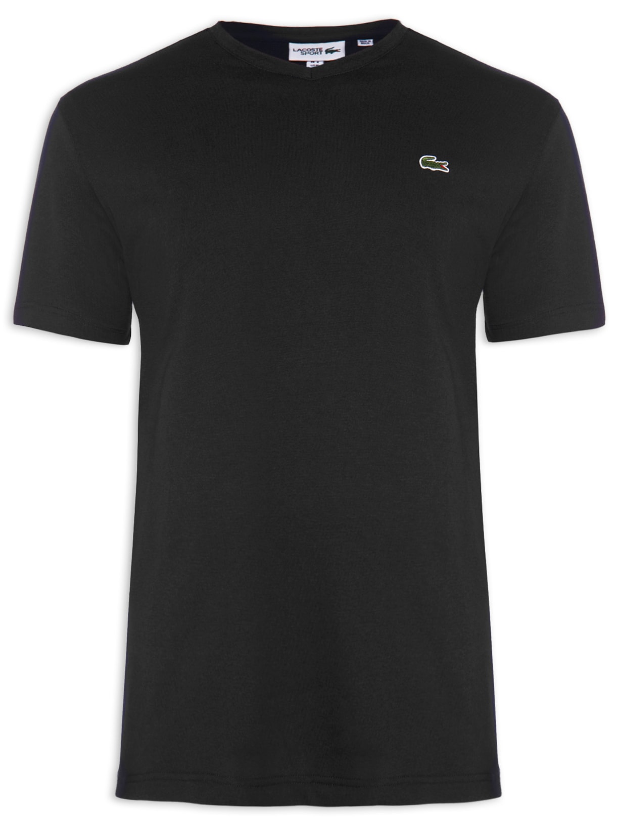 Camiseta Masculina Gola V - Preto