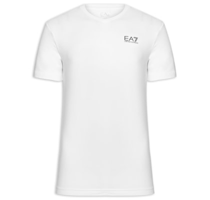 Camiseta Masculina Gola V Train Core - Branco